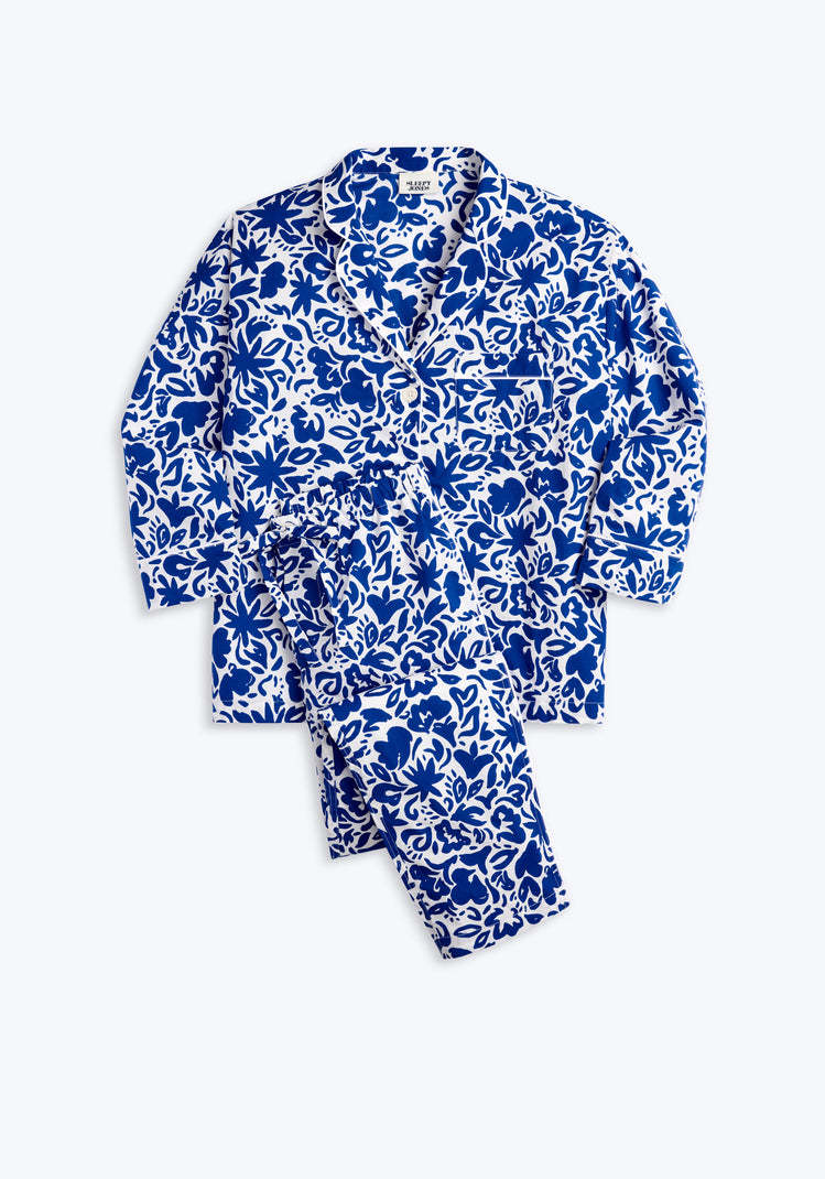 Marina Pajama Set in Handpainted Floral